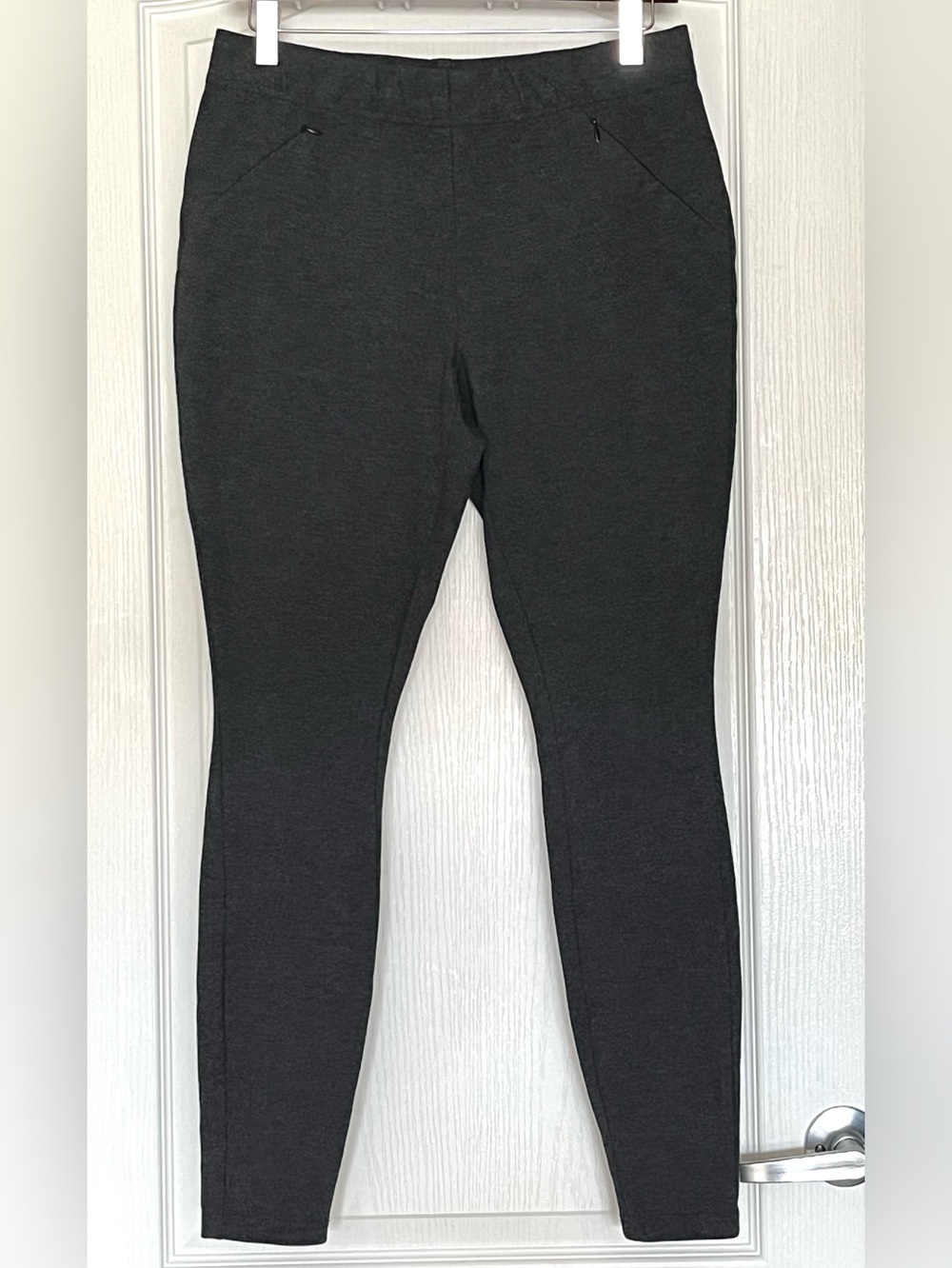J. Jill Charcoal Grey Smoothing Ponte Leggings S Knit High Rise Ankle Pants